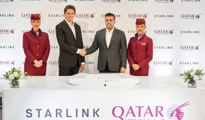 Qatar Airways is the First Leading Airline in MENA to Introduce Complimentary Starlink Wi-Fi Onboard 